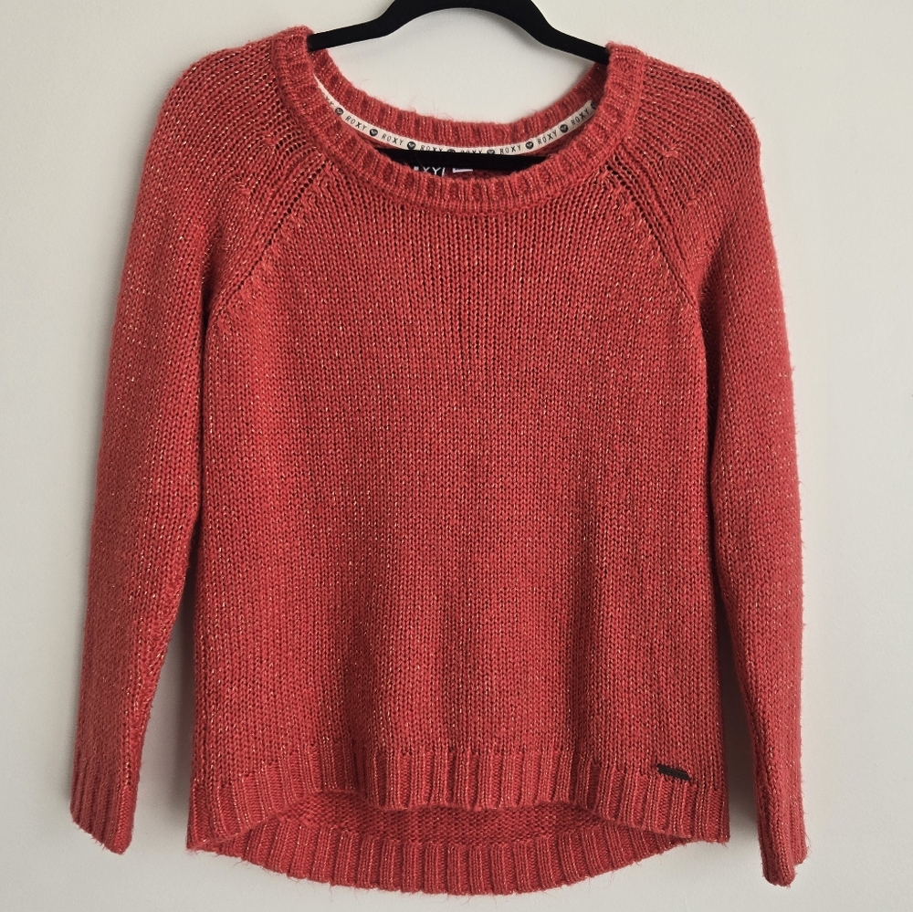 Roxy Knitted Sweater In Coral. (C6)